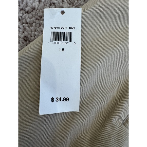 Gap City Short Womens 18 Khaki Tan Mid Rise Chino Shorts NWT 3 Inch Inseam - Picture 9 of 13